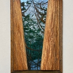 Untitled | oil, metal leaf on butternut