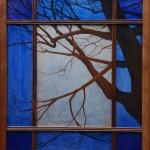 Untitled | walnut, oil, metal leaf