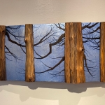 Untitled | oil, metal leaf on cedar