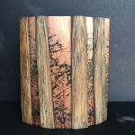 Untitled |  oil, metal leaf on pine