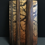 Untitled | oil & metal leaf on cedar