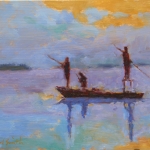 David-Smith-Skiff-Boat-Fishing-Oil-on-Aluminum-8-x-12