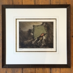 Coussens-Musician-and-His-Dog-drypoint