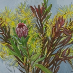 kate-longmaid-Queen-Protea-and-Blue-Star-Amsonia