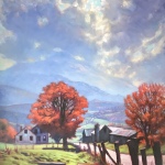 Philip-Hagopian-Mount-Mansfield-Under-Partly-Cloudy-Skies-Pleasant-Valley