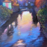 Philip_Hagopian_Sunset_at_School_Street_Bridge_Montpelier