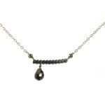 Vannucci-gunmetal-dotbar-necklace